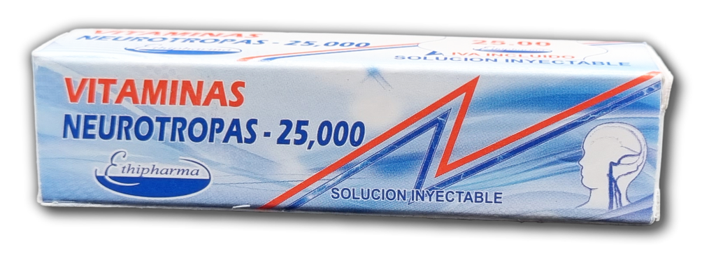 Vitaminas Neurotropas 25,000 - empaque individual -