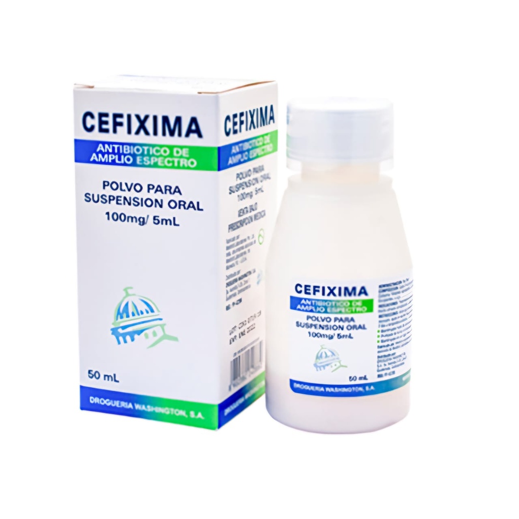 Cefixima 100mg/5 mL, suspensión