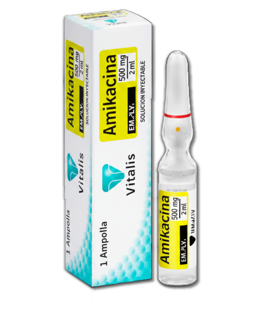 Amikacina IM/IV 500 mg, ampolla