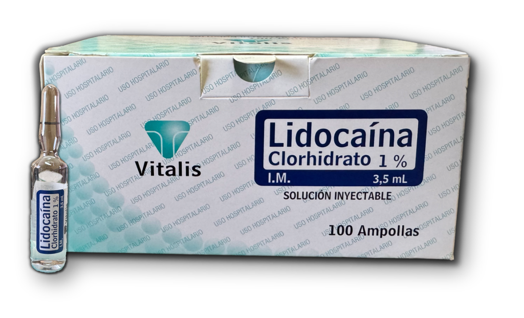 Lidocaína 1%, 3.5 mL