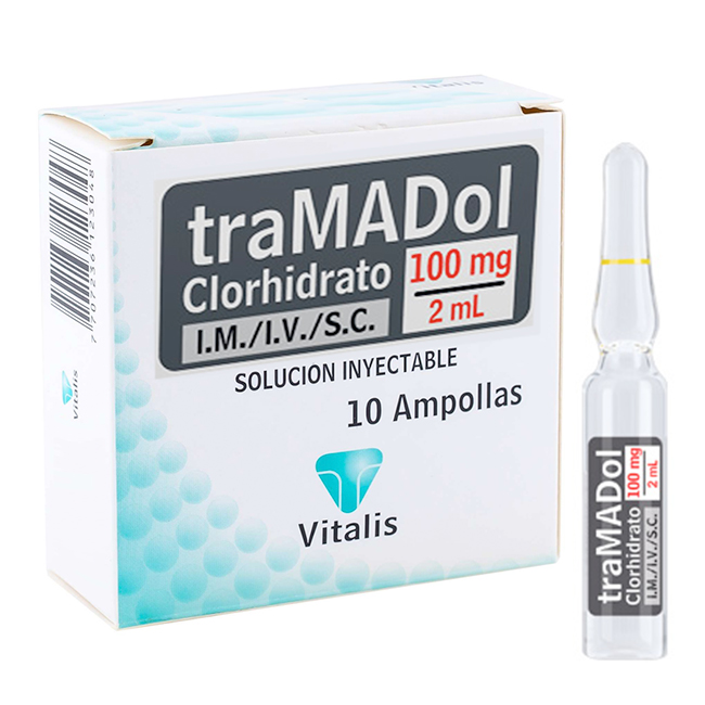 Tramadol Clorhidrato 100 mg/2 mL, IM -CX10-