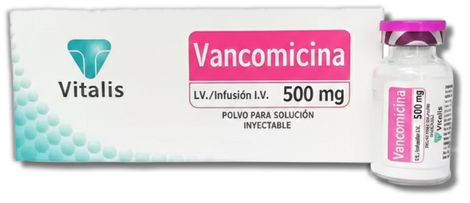 Vancomicina 500 mg, IV