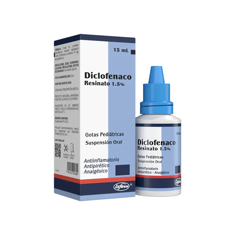 Diclofenaco, gotas 15 mL