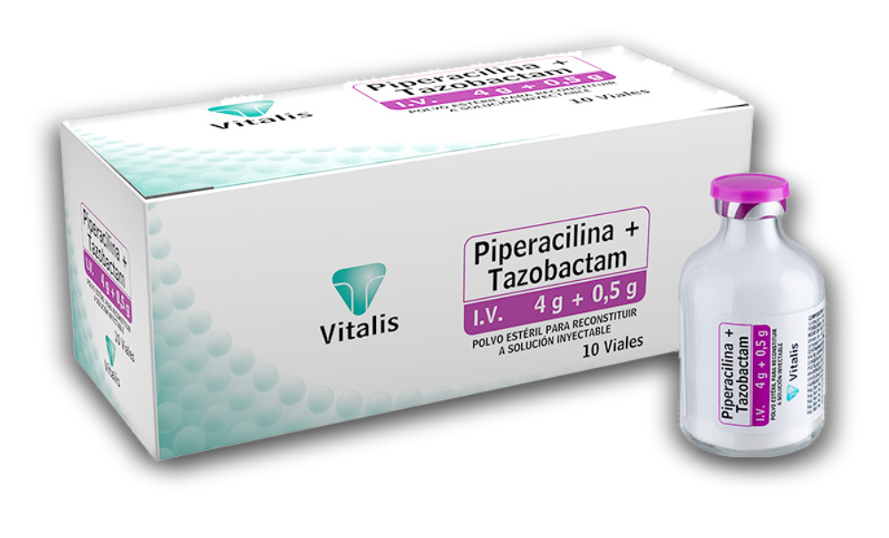 Piperacilina+Tazobactam (4g/0.5g), IV - Vial