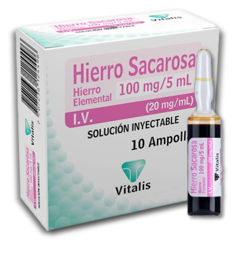 Hierro Sacarosa 100 mg/5 mL