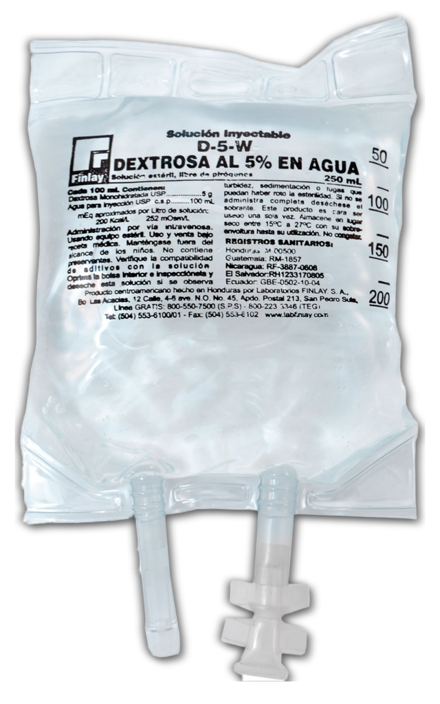 Dextrosa FINLAY 5%, 500 mL