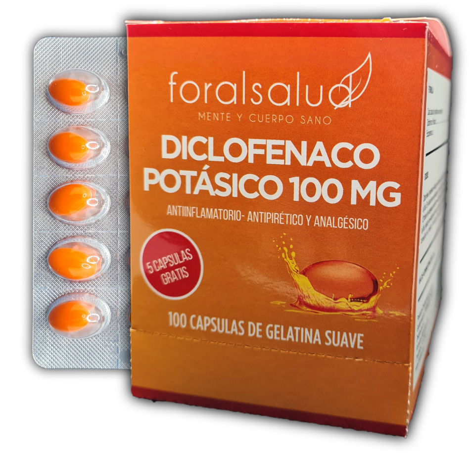 Diclofenaco Potasico 100 mg , caja x 100