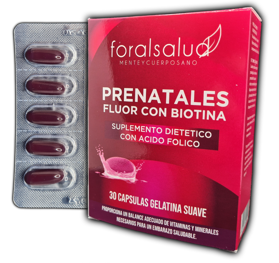 Prenatales con Fluor, Blister x 30 caps