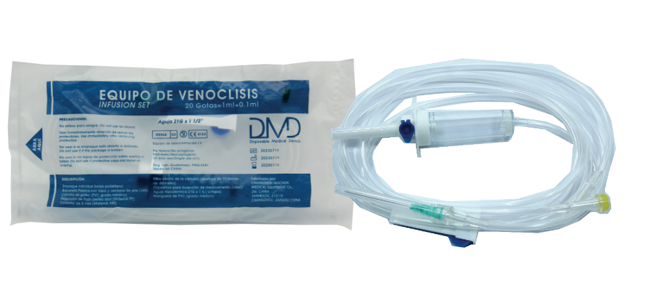Equipo para suero - 21Gx1 1/2 - Rosca