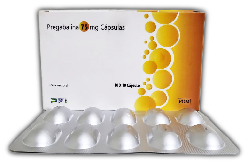 Pregabalina 75 mg, 10x10 caps