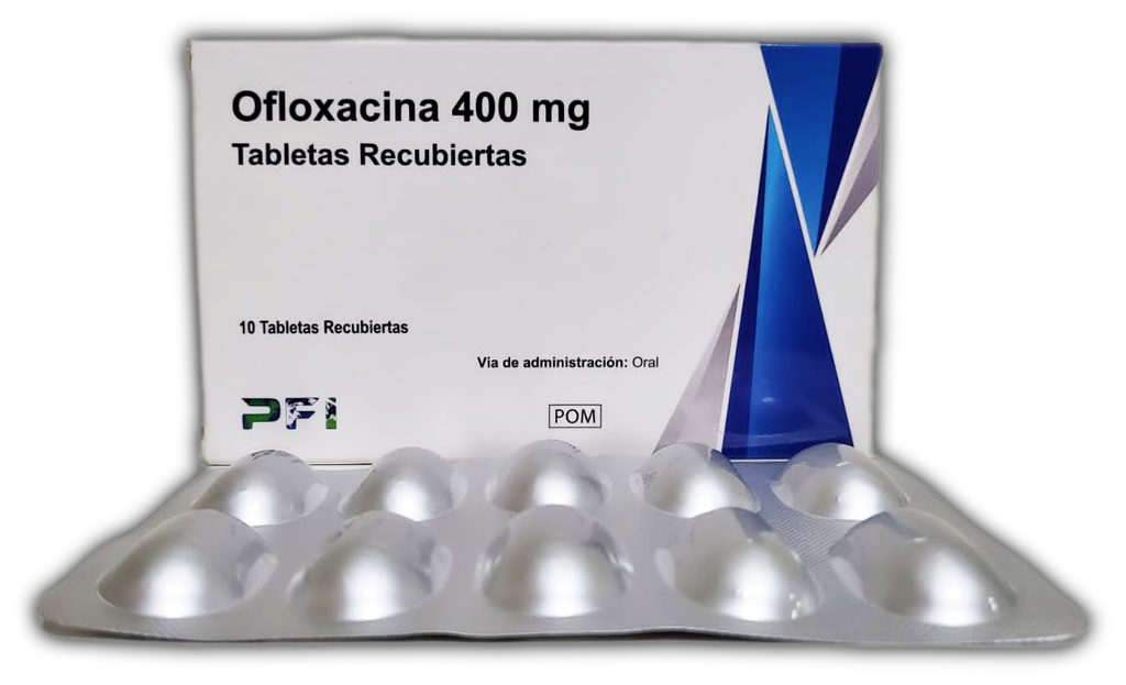 Ofloxacina 400 mg, 1x10 tab