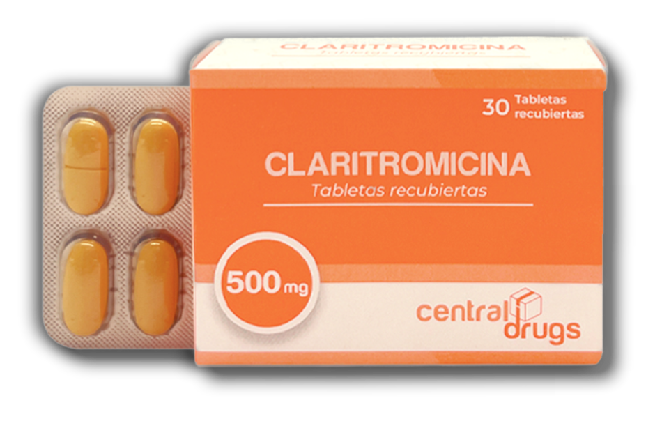 Claritromicina CD 500 mg, tabletas recubiertas