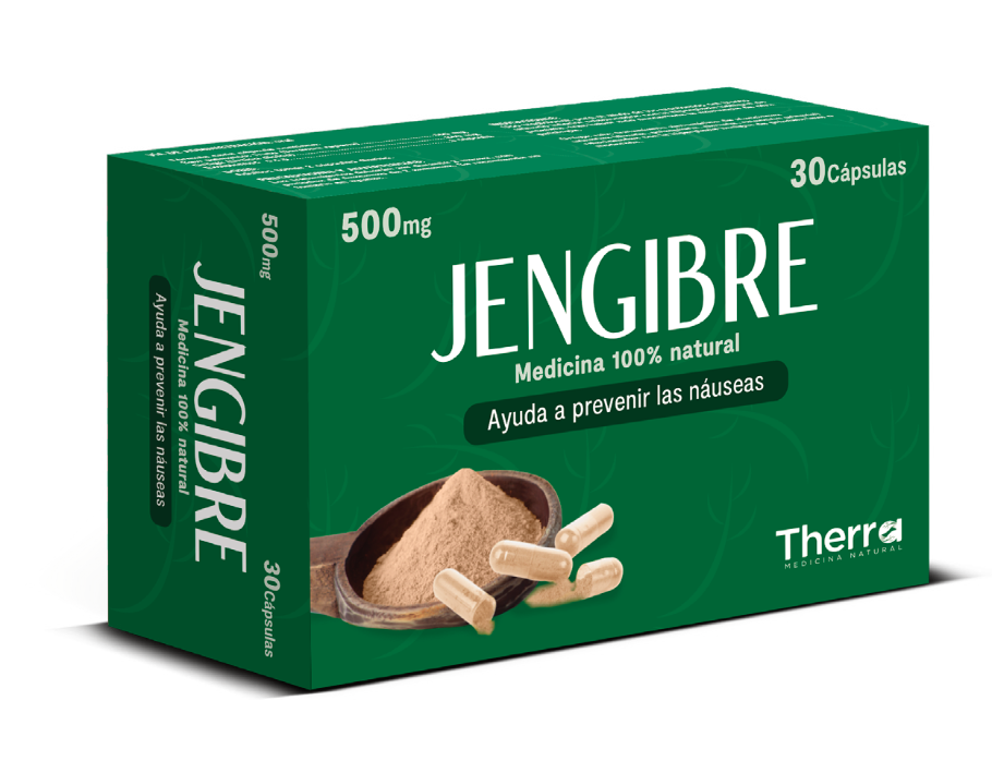 Jengibre - 500 mg, cápsulas