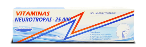 [E-014] Vitaminas Neurotropas 25,000, Kit Inyectable
