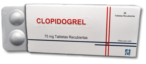 [AC-PH-030] Clopidogrel 75 mg, caja x 30 tabs