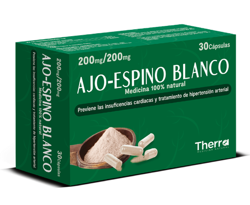 [TH-T-023] Ajo - Espino Blanco - 200/200 mg, cápsula