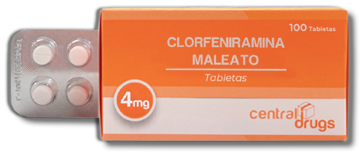 [CD-017] Clorfeniramina Maleato CD 4 mg, tabletas