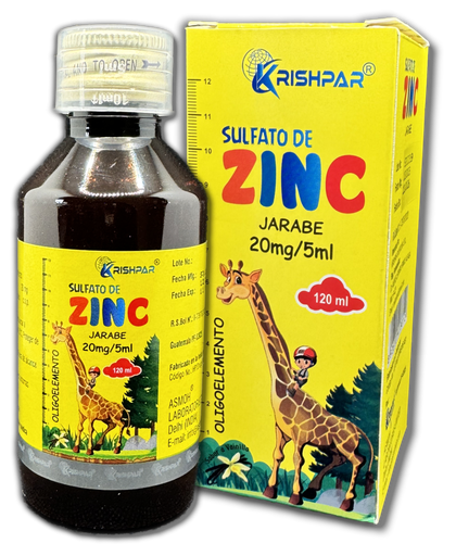 [KH-046] Sulfato de Zinc, Jarabe - 20mg/5 mL