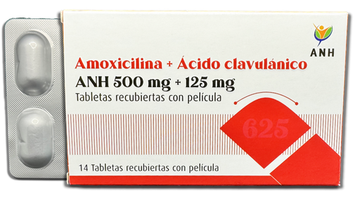 [ANH-006] Amoxicilina + Acido Clavulánico, 500+125