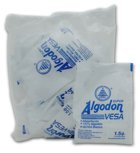 [V-010] Algodón Vesa 1x2 g, bolsa