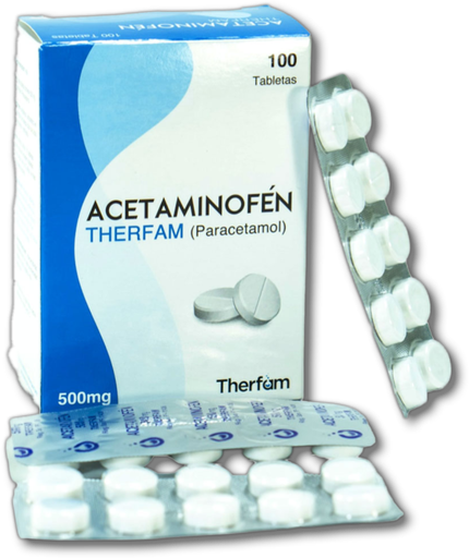 [TH-037] Acetaminofén Therfam 500 mg, tabletas