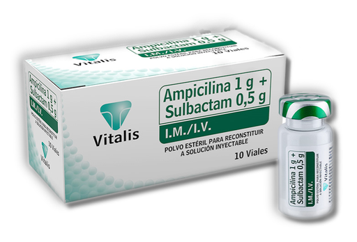 [VI-003] Ampicilina+Sulbactam IM/IV (1g+0.5g), Vial