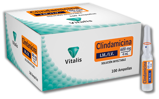 [VI-004] Clindamicina 600 mg/4 mL, IM/IV