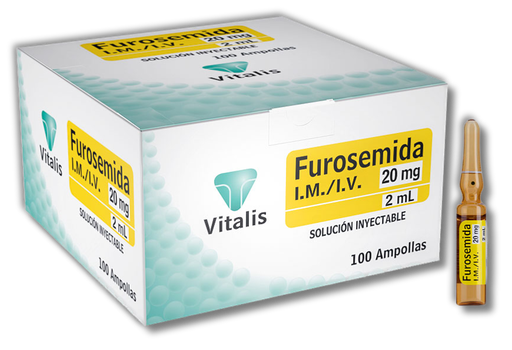 [VI-005] Furosemida 20mg/2 mL, IM/IV
