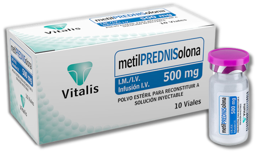 [VI-008] Metilprednisolona 500 mg, IM/IV