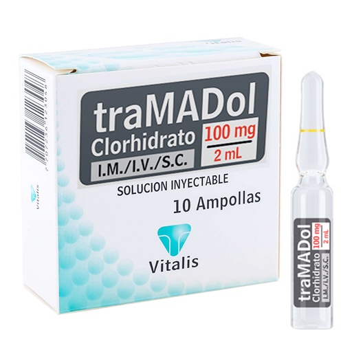 [VI-011] Tramadol Clorhidrato 100 mg/2 mL, IM -CX10-