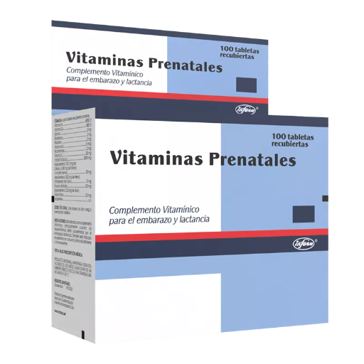 [IN-005] Vitaminas Prenatales, caja 100 tab