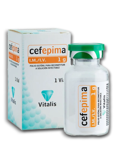 [VI-013] Cefepima 1g, IM/IV - Vial