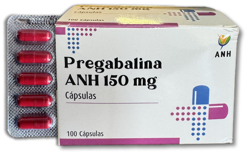 [ANH-018] Pregabalina ANH 150mg, Cx100 cápsulas