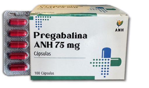 [ANH-019] Pregabalina ANH 75 mg, Cx100 cápsulas