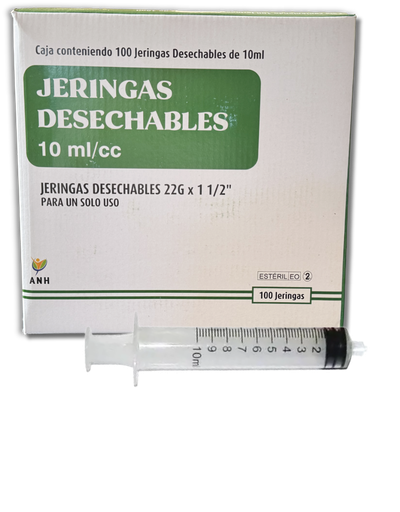 [ANH-021] Jeringa descartable 10 ml - 22G x 1 1/2" - (ANH)