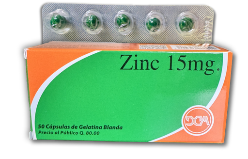 [C-016] Zinc 15 mg, 50 caps