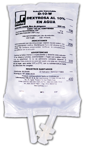 [FL-004] Dextrosa FINLAY 10%, 500 mL