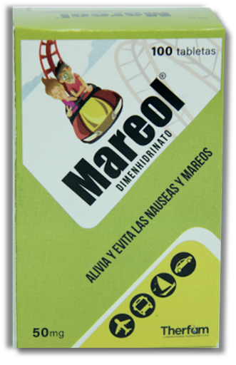 [TH-009] Mareol 50 mg, caja x 100 tabletas