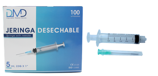 [TH-018] Jeringa descartable 5 mL - 22G x 1 1/2" - (DMD)