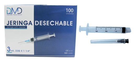 [TH-019] Jeringa descartable 3 mL - 22G x 1 1/2" - (DMD)