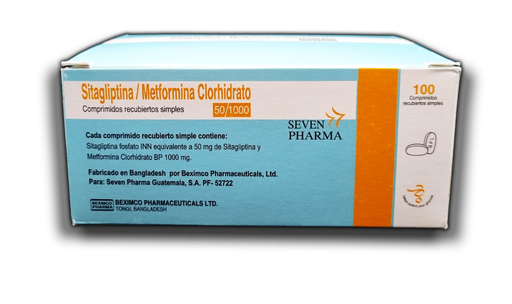 [SP-009] Sitagliptina + Metformina 50/1000, tabletas recubiertas